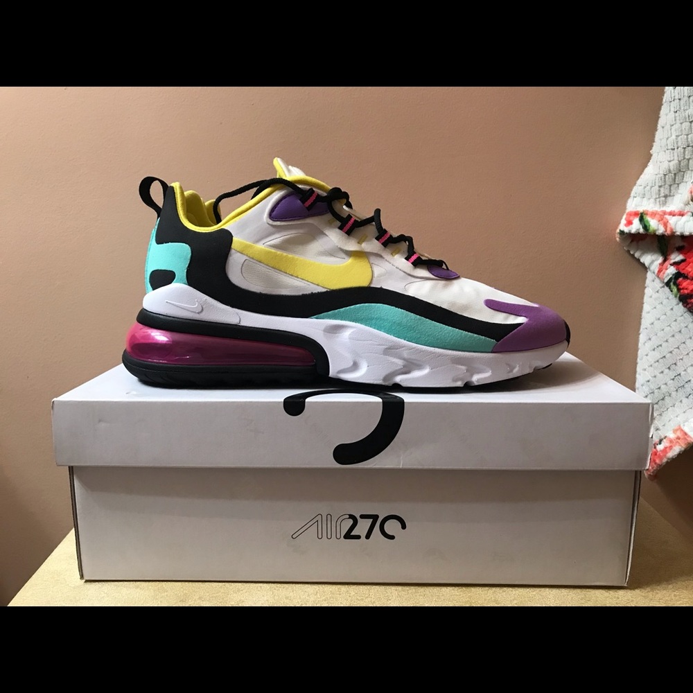 Nike air max 270 react geometric abstract Size 10.5